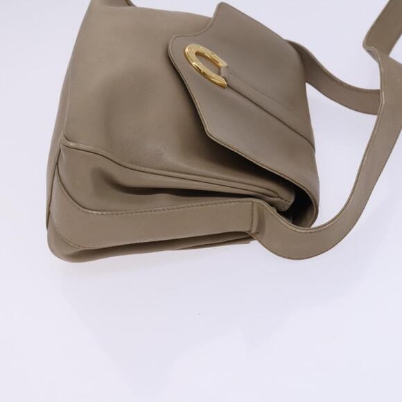 GUCCI Shoulder Bag Leather Beige Gold 001 2113 001 2113 - Picture 4 of 13